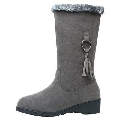 Snow Boots For Women Women Snow Boots Winter Female Boots Non slip Thigh High Boots Fashion Warm Fur Woman Snow Boots For Women Women Snow Boots Winter Female Boots Non slip Thigh High Boots Fashion Warm Fur Woman GRAY 35