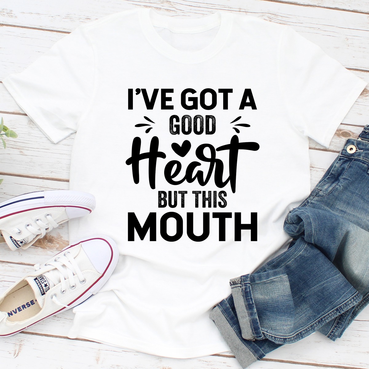 I've Got A Good Heart But This Mouth Dark Heather L