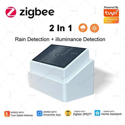 Smart Zigbee Solar Rain And Light Sensor With Weather Detection Smart Zigbee Solar Rain And Light Sensor With Weather Detection