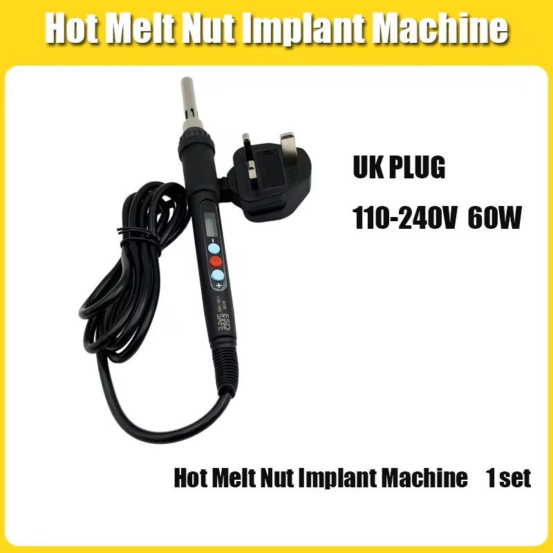 Hot Melt Insert Nut Kit With Soldering Iron Tip For 3D Printing only Uk Iron Tip