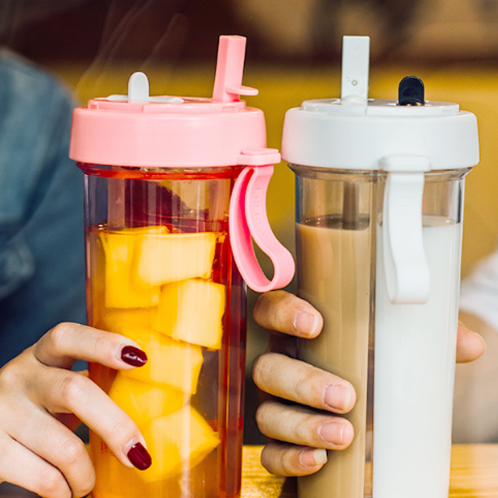 DualTastes Dual Drink Water Bottle Black