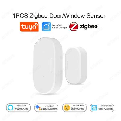 Zigbee Door Window Sensor Open Close Detector Smart Home Security Alarm Compatible With Alexa, Home Assistant, Z2M Zigbee Door Window Sensor Open Close Detector Smart Home Security Alarm Compatible With Alexa, Home Assistant, Z2M