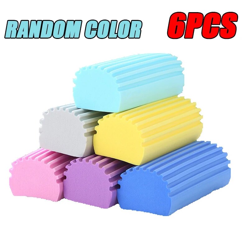 Multi functional PVA Cleaning Sponge: Household & Car Cleaning Tool Set Color: Random Colors 6PCS
