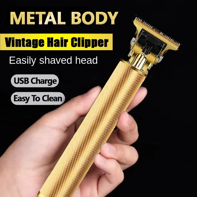 Professioneller T9-Haarschneider für Herren, USB, schnell wiederaufladbar, Bartpflege-Werkzeuge bieten komfortable, präzise Rasur-Haarschneider Image