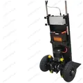 Carico 150 kg Carrello scalatore elettrico per scale su e giù Camion pieghevole con batteria Catena di gomma addensata per motore da 400 W