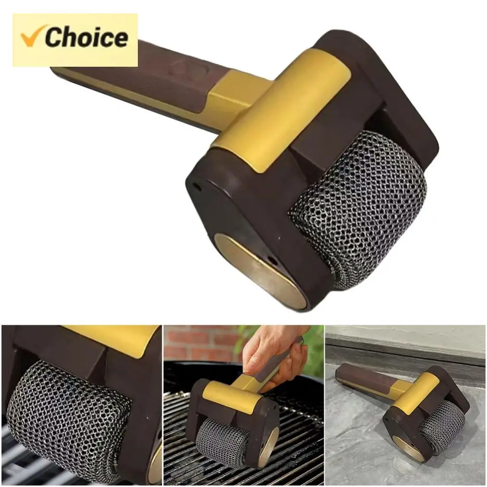 Elektrische Grill Reiniger Edelstahl Roller Grill Reiniger Pinsel Wiederaufladbare Grill Reinigung Peeling Pinsel Grill Reiniger Werkzeuge Image