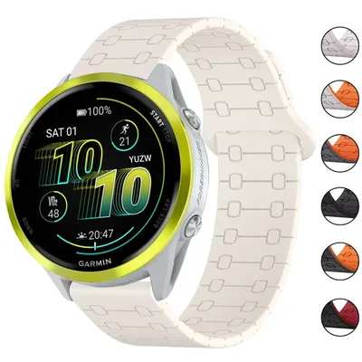 Magnetisches Schlaufenarmband für Garmin Forerunner 570 47 mm 265 255 Music Vivoactive 4 22 mm Silikonarmband Garmin Venu 3 2 Uhrenarmbänder Image