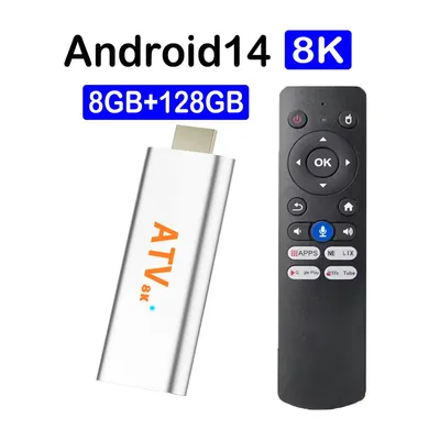 Q15 8 GB 128 GB Mini-TV-Stick Android 14 Allwinner H313 Streaming Media Player Bluetooth 5.4 Google Assistant Wifi 5G Set-Top-Box