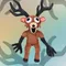Hot 38 cm 99 notti cartone animato nella foresta cervo giocattoli di peluche bambola di pezza di cotone animale anime per bambini regalo di compleanno regali di Halloween