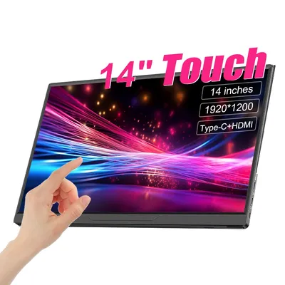 14Inch Touch Screen Portable Monitor Gaming Computer Expand Display For XBox PS4/ 5 Switch Loptop PC CE Phone Extension Display