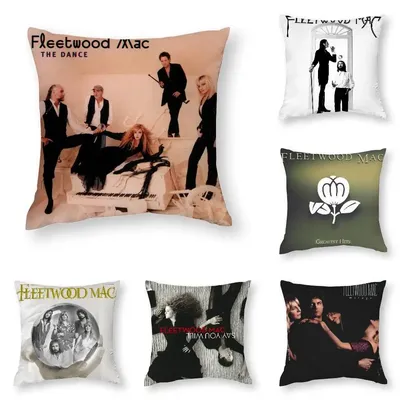 F-FLEETWOODS SInger MACS Kissenbezug, 3D-Druck, Polyesterfaser, 40 x 40 cm, Heim-Sofa-Überwurf, Dekoration, Festival-Geschenk Image
