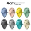 Neue Große Größe 46 47 Shark Hausschuhe 4 cm Dicke Sohle Frauen Männer Bad Rutschen Paar Plattform Schuh Weiche Flip-flops Sommer Strand Sandalen
