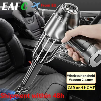 120 W kabelloser Mini-Staubsauger, tragbarer Staubsauger mit bürstenlosem Motor, Nass- und Trockenfahrzeug-Staubsauger Image