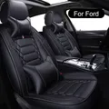 Coprisedili Anteriori e Posteriori 5 Posti, Set completo auto Impermeabili Pelle, Per Ford Focus, Kuga, Puma, Mustang, Mach-E, Mondeo, EcoSport, Fiesta, Active
