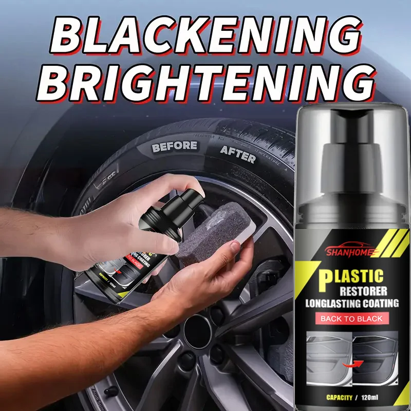 Mehrzweck-Restaurierungsspray für den Autoinnenraum – Radnabe und Armaturenbrett, Reifen- und Gummi-Conditioner, Glanzverstärker für Lenkräder Image