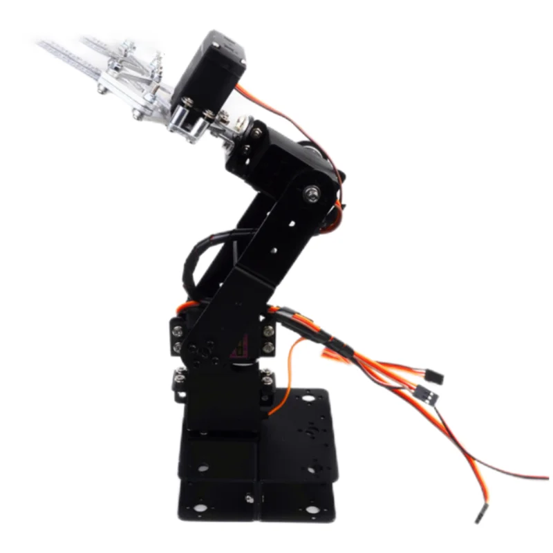 4 Dof Demontage Mechanischer Arm mit Klauengreifer Aluminiumlegierung Manipulator Servohalterung Roboterklaue für Arduino Roboter DIY Kit Image