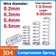 10 pezzi Diametro filo 0,2/0,3/0,4/0,5 mm Molla in acciaio inossidabile 304 Molla di compressione a forma di Y in acciaio OD 1,5 mm-5 mm Lunghezza 5 mm-50 mm