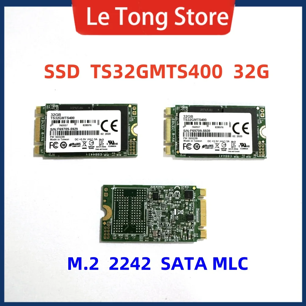 Neues Original für Transcend MTS400 32 GB 64G Solid-State-Laufwerk 2242 M2 SATA-Protokoll mlc-Granulat SSD TS32GMTS400 Image