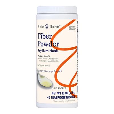 Foster & Thrive Fiber Supplement Original Flavor Powder 13 oz. Psyllium Husk (1238905_EA) 1/EA Foster & Thrive™ Digestive Aids, Antacids, and Laxative