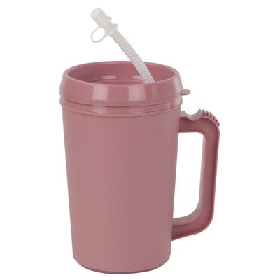 GMAX Industries Insulated Drinking Mug 22 oz. Mauve Plastic Reusable (1123221_EA) 1/EA Plastic Cups