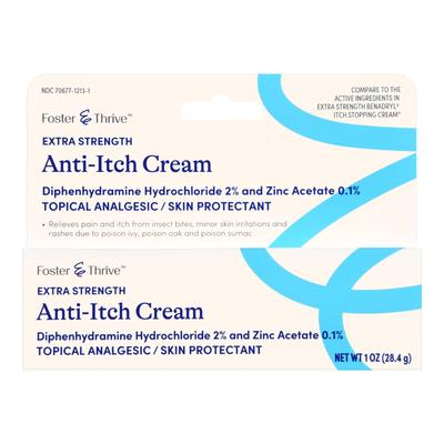 Foster & Thrive Itch Relief 2% - 0.1% Strength Cream 1 oz. Tube (1244993_EA)