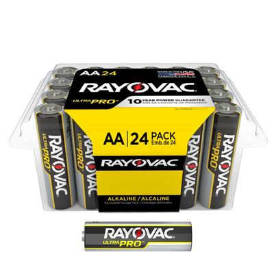 Rayovac Ultra Pro Alkaline Battery AA Cell 1.5V Disposable 24 Pack (1180464_CS) 288/CS Rayovac® Ultra Pro™ Alkaline Batteries