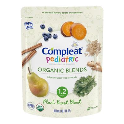 Compleat Pediatric Organic Blends Pediatric Oral Supplement Plant Blend Flavor 10.1 oz. Pouch Liquid Organic Food Allergies (1092415_CS) 24/CS Complea
