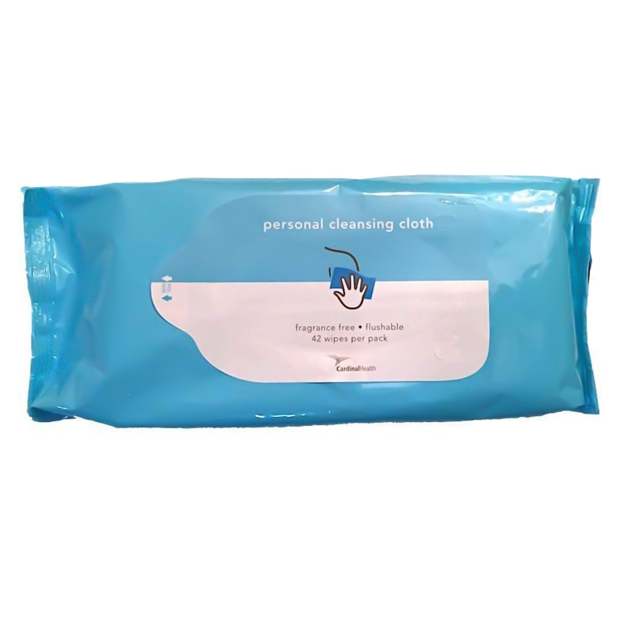 Cardinal Health Personal Cleansing Wipe Soft Pack Unscented 42 Count (1009392_CS) 24/CS Cardinal Health™ Personal Wipes