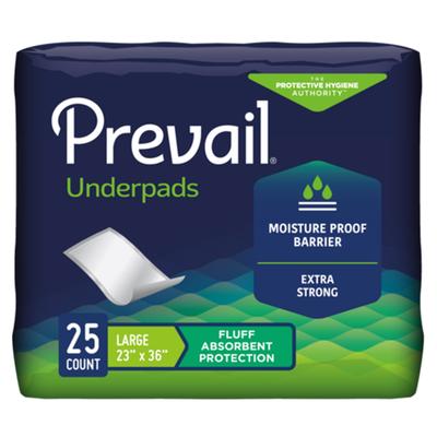 Prevail Disposable Underpad 23 X 36 Inch Fluff Light Absorbency (1227006_PK)