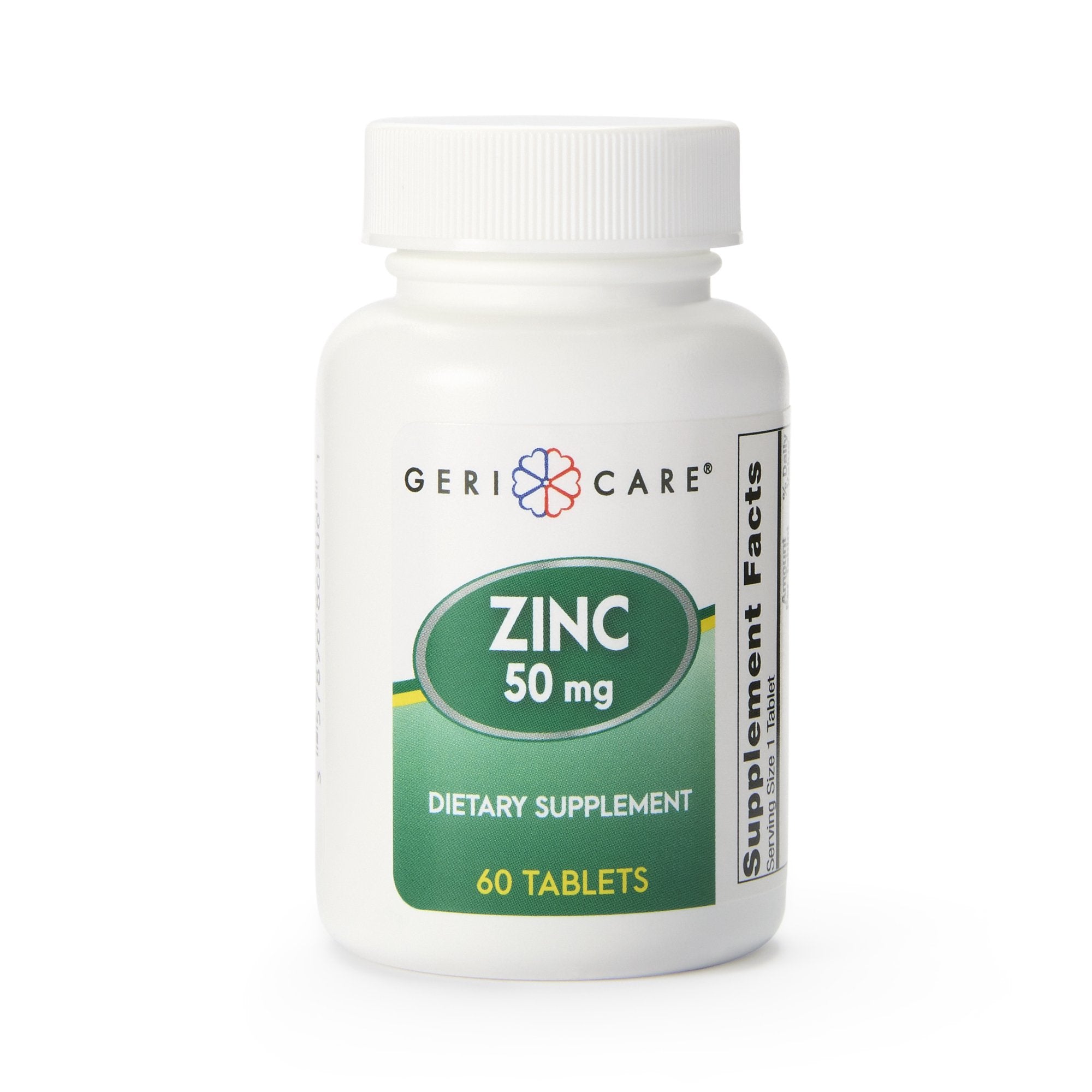 Geri-Care Mineral Supplement Zinc Sulfate 50 mg Strength Tablet 60 per Bottle (852555_CS) 12/CS Geri-Care® Vitamin Supplements