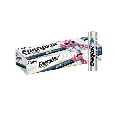 Energizer Industrial Lithium Battery AAA Cell 1.5V Disposable 24 per Pack (1220204_BX) 24/BX Energizer® Industrial® Rechargeable Batteries and Charger