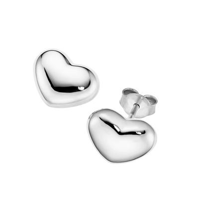 Giorgio Martello Milano Ohrstecker in Herzform, Silber 925 Image