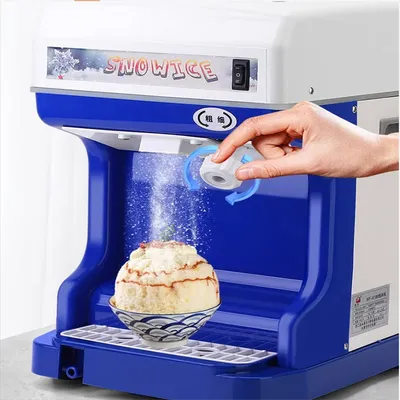 180kg/h Double Blade 110v 220v Electric Fruit Vegetable Ice Crusher Shaver Ice Crushing Snow Cone Machine Maker