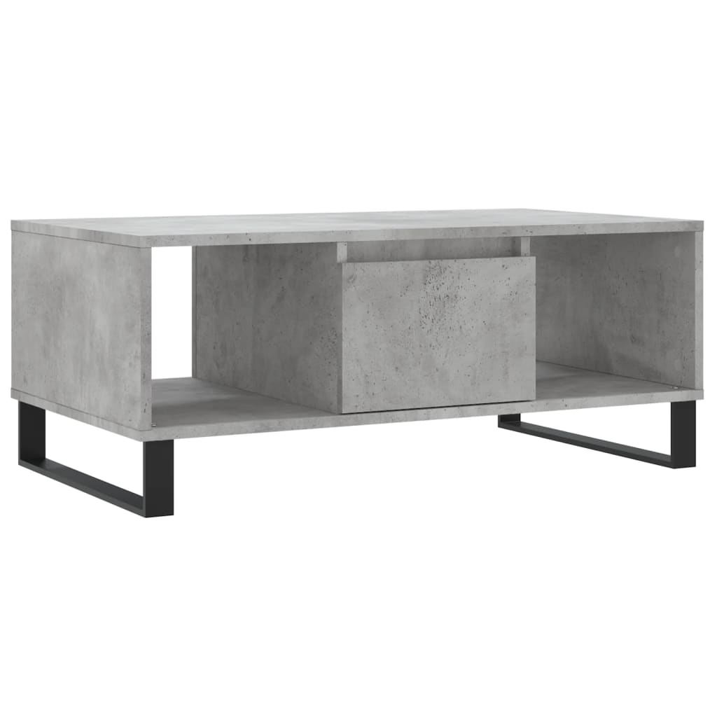 vidaXL Couchtisch Betongrau 90x50x36,5 cm Holzwerkstoff Image