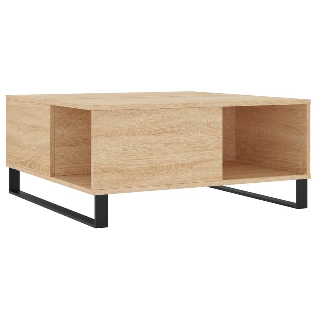 vidaXL Couchtisch Sonoma-Eiche 80x80x36,5 cm Holzwerkstoff Image
