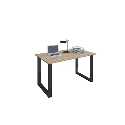 VCM Schreibtisch Lona Schwarz / Sonoma-Eiche H. 76 x B. 110 x T. 80 cm Image