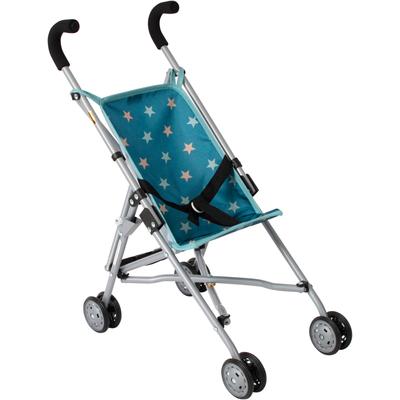 Puppenbuggy CHIC2000 "Roma, Mini-Buggy", sternchen türkis, Puppenwagen, KinderB:29cm H:57cm T:50cm, Metall, Kunststoff, Stoff, B:29cm H:57cm T:50cm