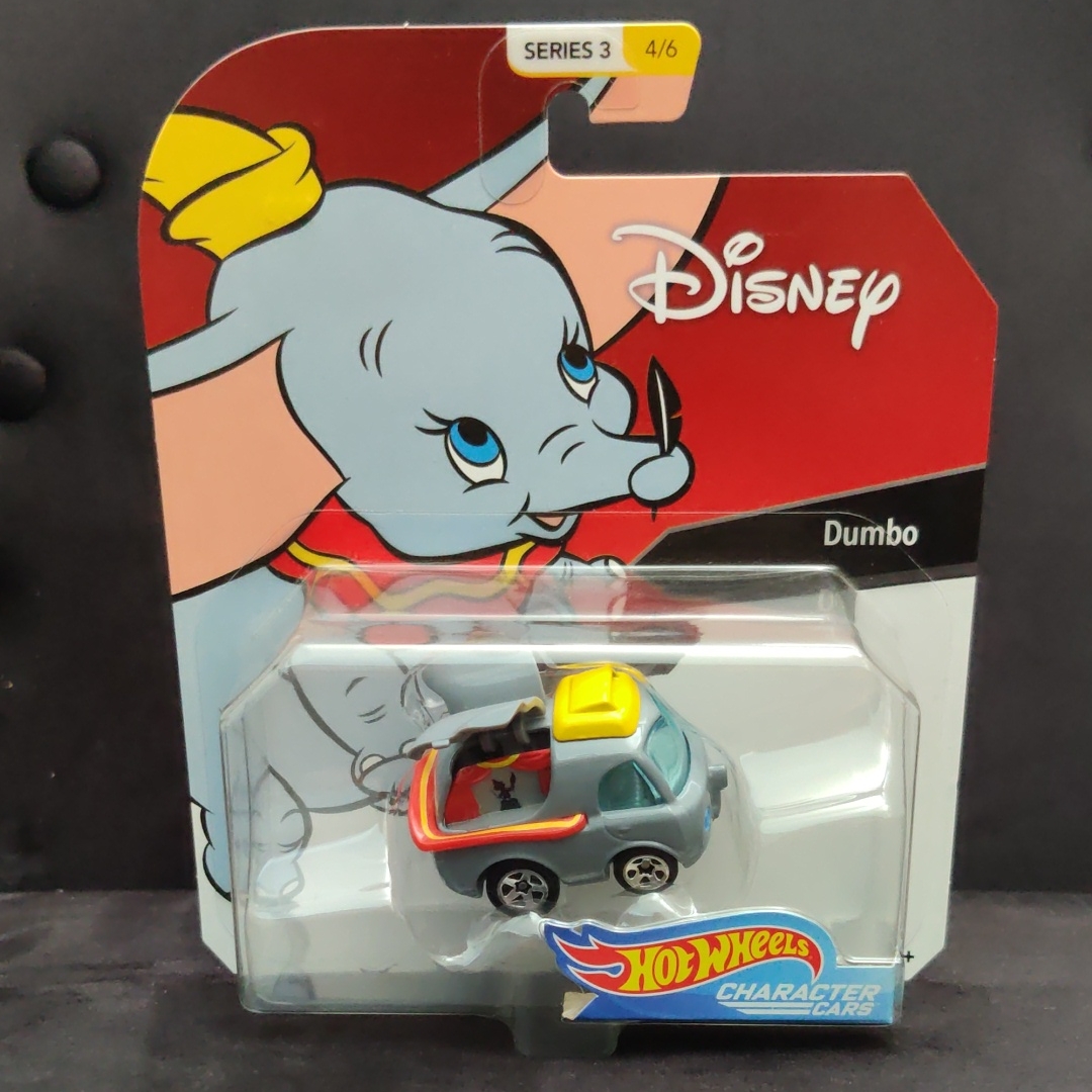 Disney Toys | Disney Hot Wheels Character Car Dumbo The Flying Elephant | Color: Blue/Gray/Yellow | Size: Na