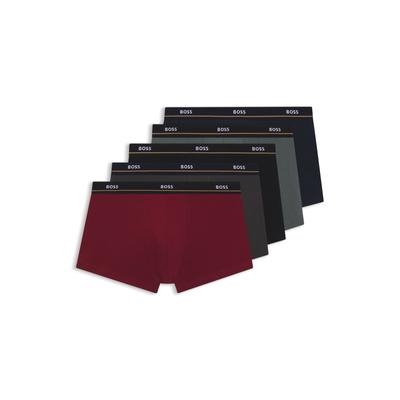 Trunk BOSS "Trunk 5P Essential", Herren, Gr. XL, bunt (open miscellaneous 989), Jersey, Obermaterial: 95% Baumwolle, 5% Elasthan, eng, Unterhosen, mit elastischem Bund Image