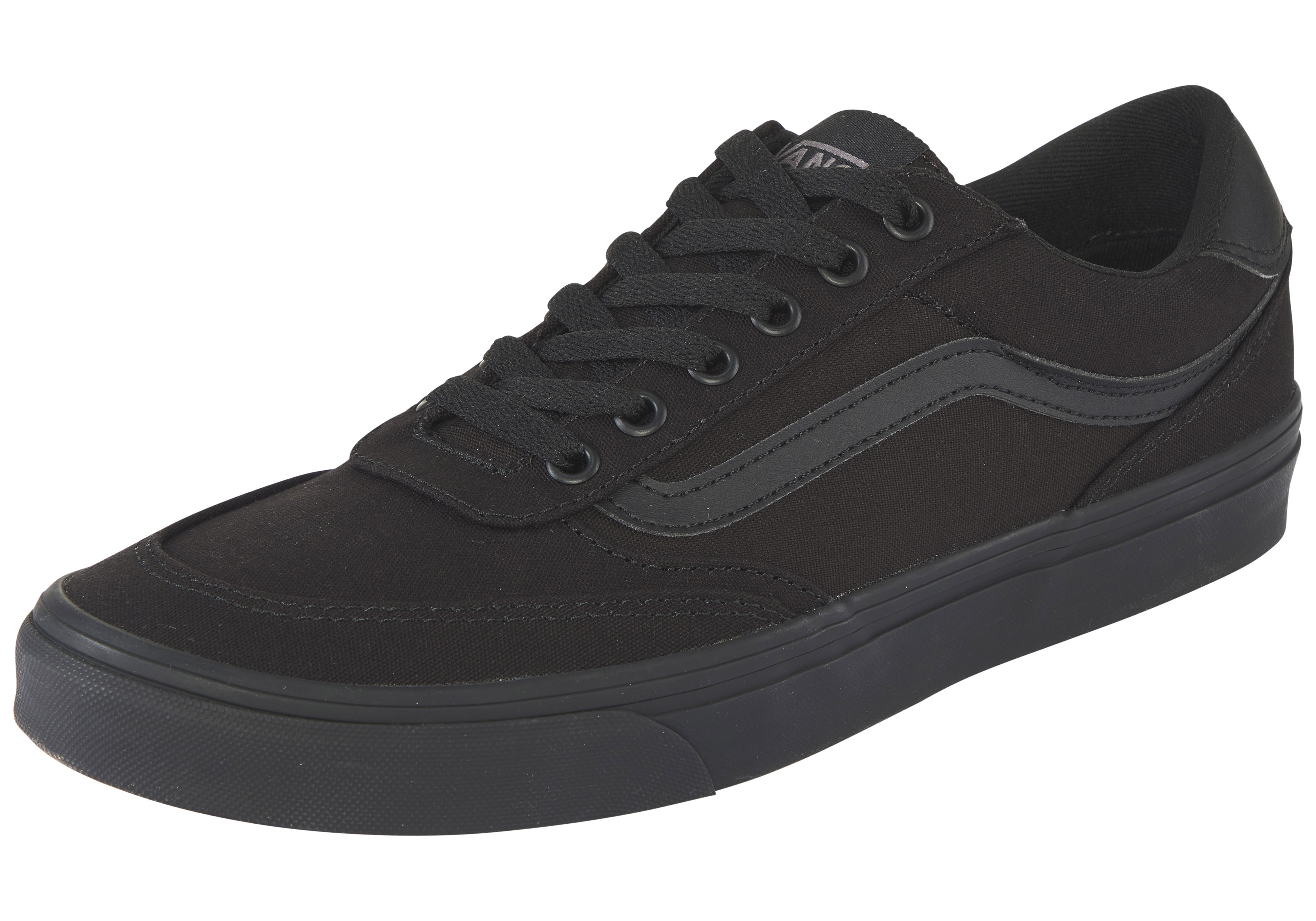 Sneaker VANS "BROOKLYN LS", Damen, Gr. 41, schwarz (schwarz, schwarz), Synthetik, Textil, Schuhe Sneaker