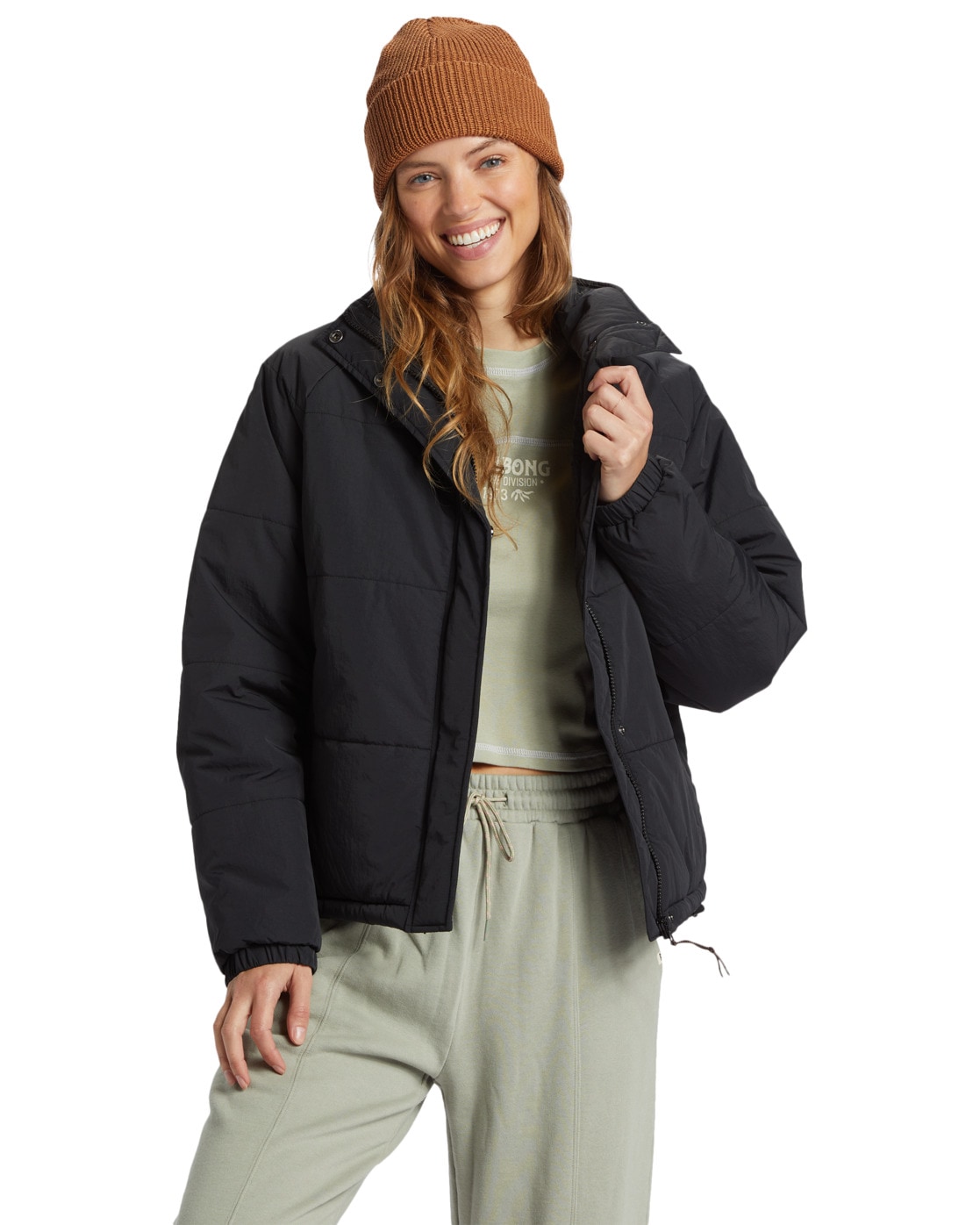 Outdoorjacke BILLABONG "High Route", Damen, Gr. XS, schwarz, 100% Nylon, Jacken Image