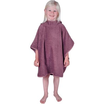 Badeponcho WÖRNER "Uni", lila (mauve), L:60cm, Frottier, Hausmäntel, maschinenwaschbar, trocknergeeignet Image