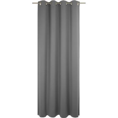 Vorhang WIRTH "Dim out", grau, B:142cm H:185cm, Polyester, Gardinen, nach Maß Image