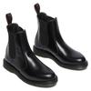 Chelseaboots DR. MARTENS "Flora", Damen, Gr. 37, schwarz, Leder, klassisch, Schuhe, Stiefelette, Business Schuh mit Stretcheinsatz