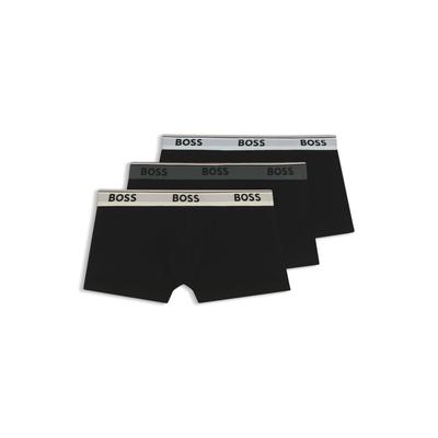 Trunk BOSS "3P Power", Herren, Gr. M, bunt (open miscellaneous 967), Jersey, Obermaterial: 95% Baumwolle, 5% Elasthan, körpernah, Unterhosen, mit BOSS Schriftzug auf dem Bund Image