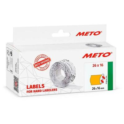 METO Preisetiketten 6 Rollen à 1000 Etiketten leuchtorange 26,0 x 16,0 mm Image
