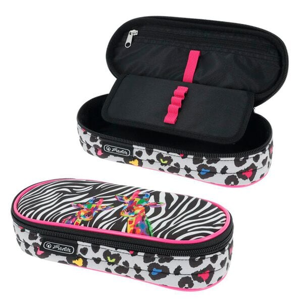 Herlitz Schlampermäppchen »Wild Neon« schwarz / weiß / pink schwarz, 21.5x6x9.5 cm Image