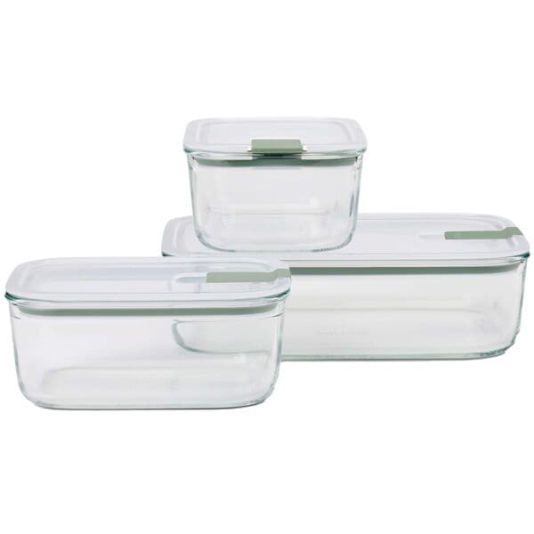 MEPAL 3-tlg. Frischhaltedosen-Set »EasyClip« 2.9 L grün, 14.8 cm Image
