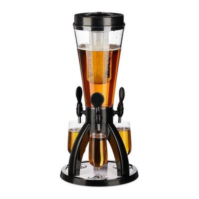 relaxdays Biersäule mit 3 Zapfhähnen 4 l Image
