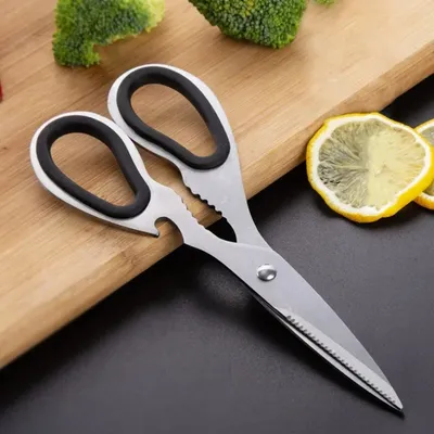 Stainless Steel Kitchen Scissors, Heavy Duty Household Bone Scissors, Chicken Wing & Fish Chopper With Bottle Opener Stainless Steel Kitchen Scissors, Heavy Duty Household Bone Scissors, Chicken Wing & Fish Chopper With Bottle Opener